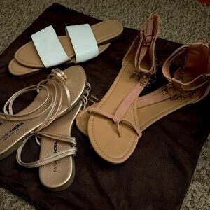 Lot of sandals